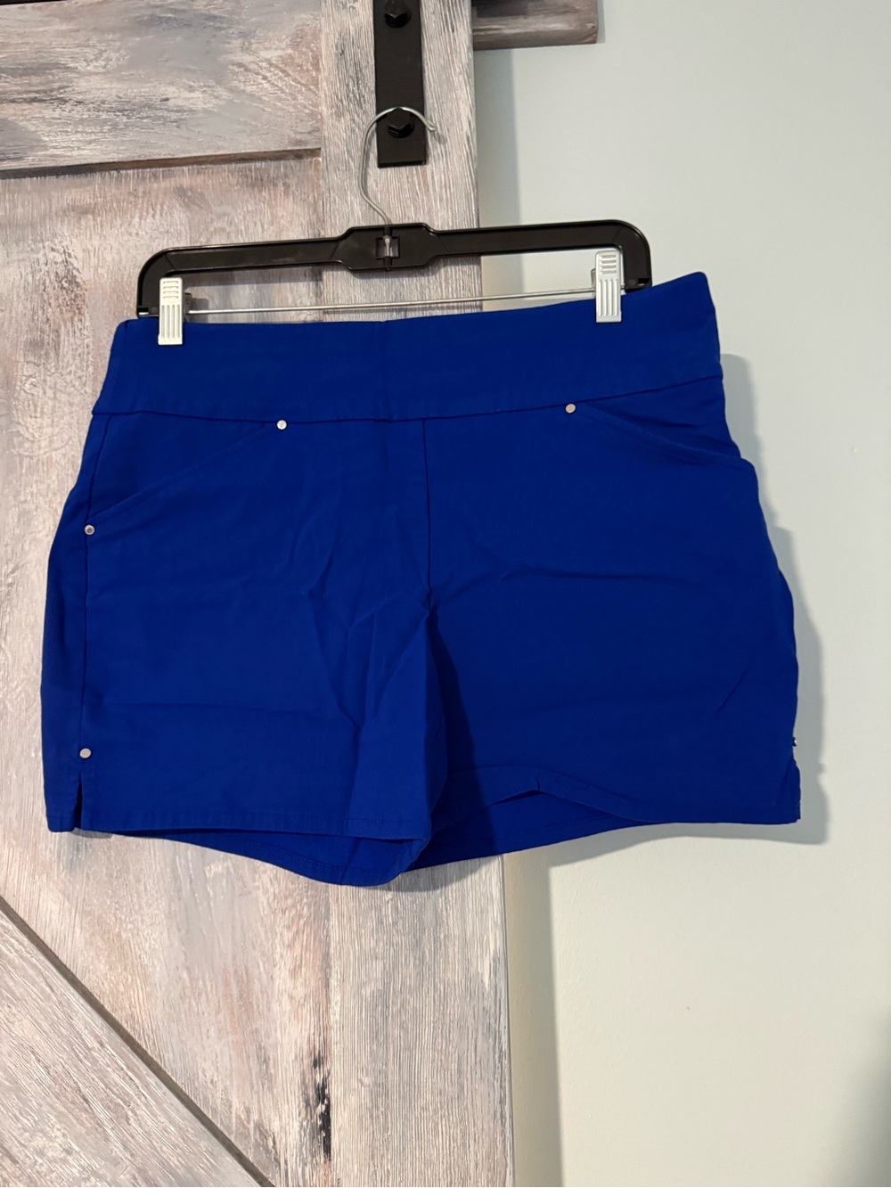 INC International Concepts Royal Blue Stretch Drawstring Skort Shorts